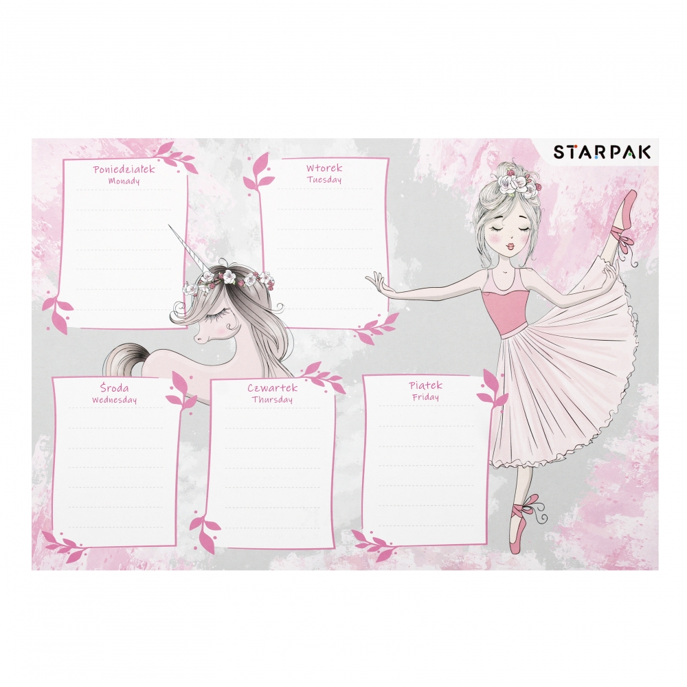 orario + tavolo molteplicità a5 borsa starpak ball