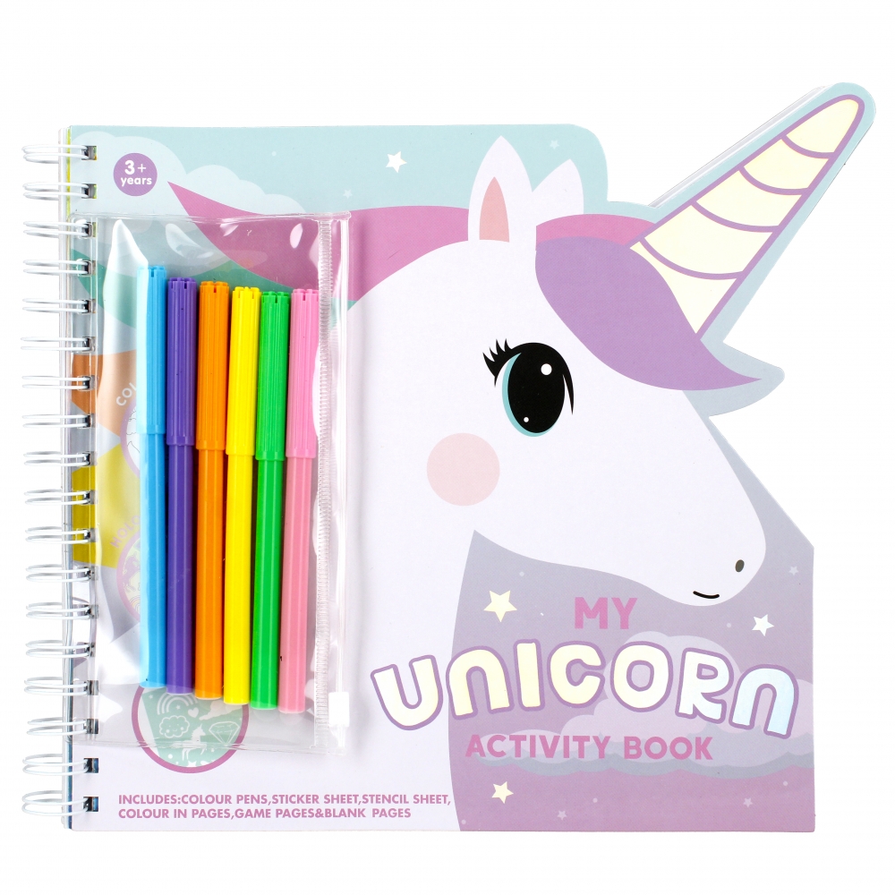 set creativo per colore + penna starpak unicorno