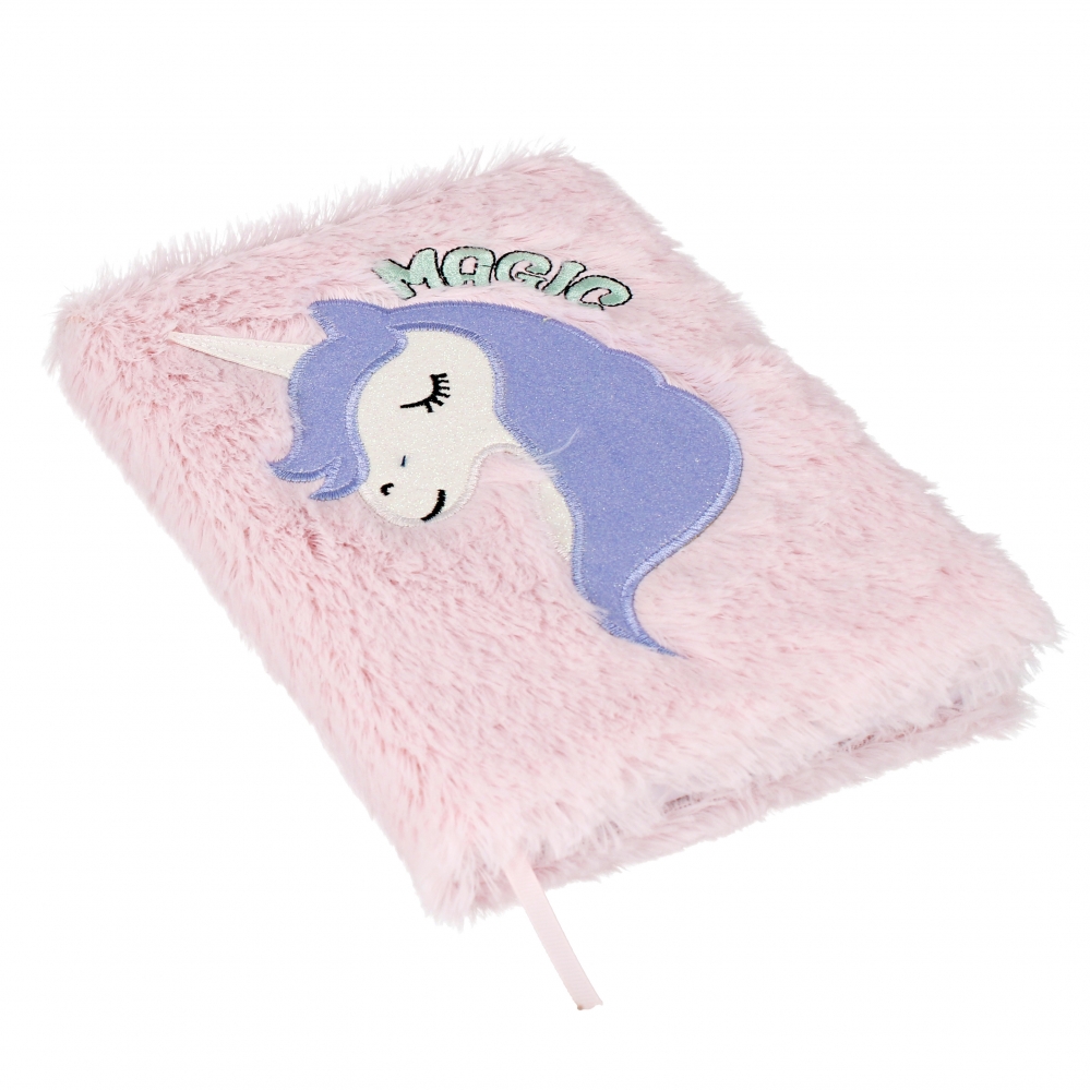 quaderno peluche a5 unicorno pastello borsa starpa