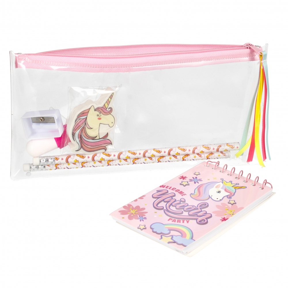set scolastici borsa starpak unicorno con gancio