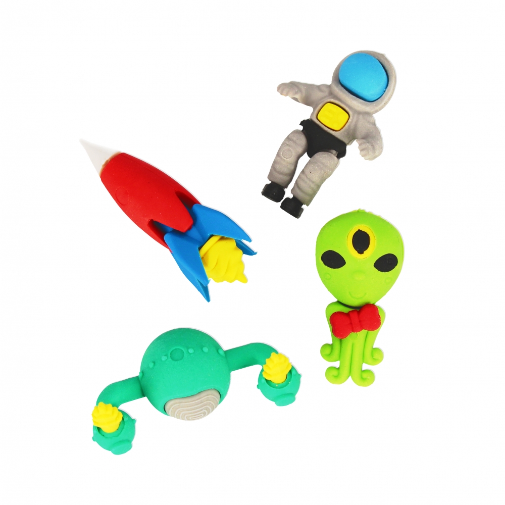 cancellino space starpak 4 pz blister