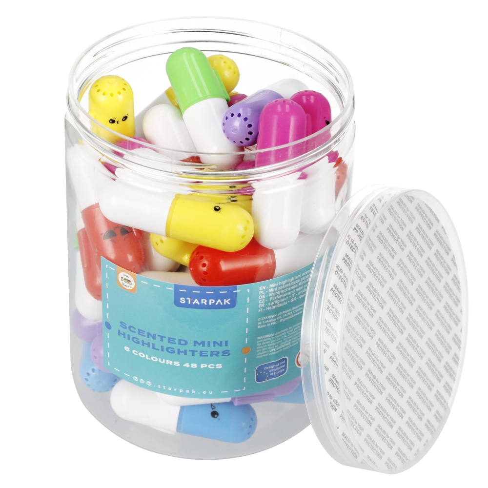 evidenziatore mini profumo 6 colori tubo starpak