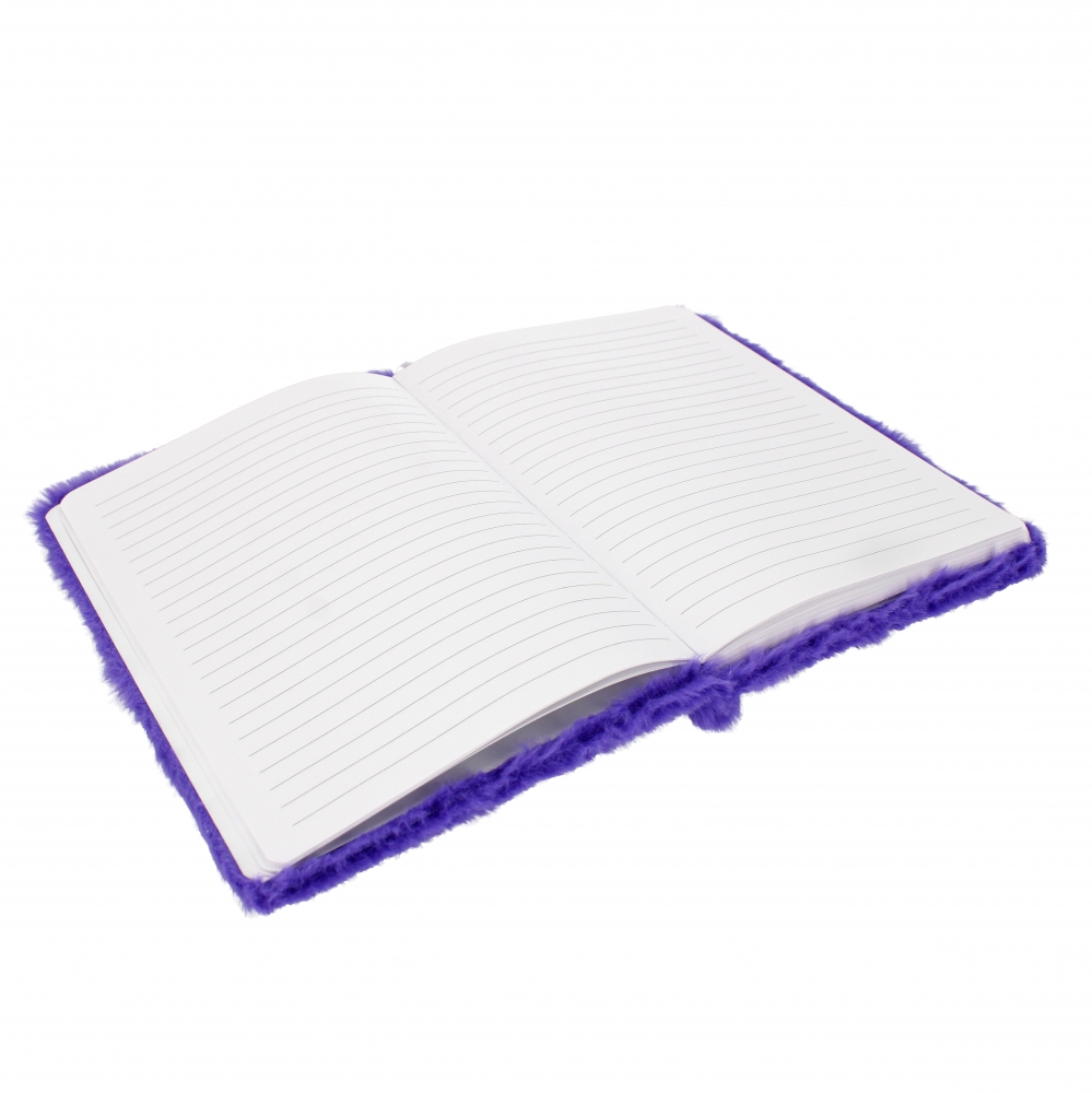 borsa per notebook in peluche A5 a forma di cuore