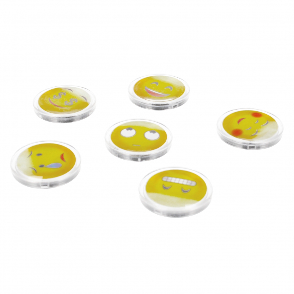magnete colori mix emot 33mm confezione blister st
