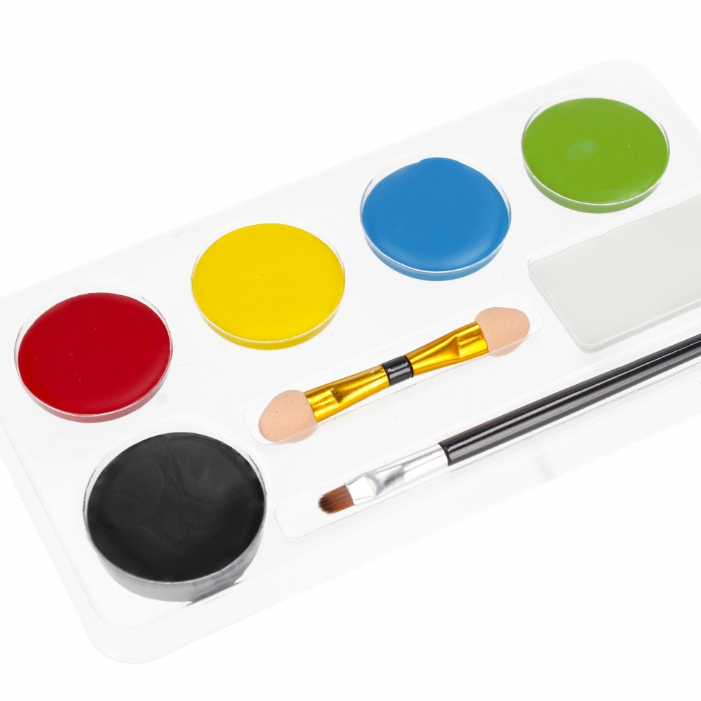 pitture per il viso 6 colori + accessori starpak b