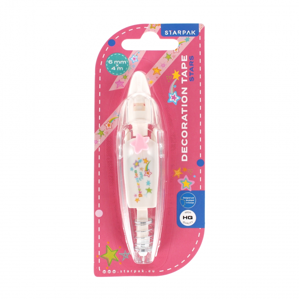 nastro decorativo con stelle in blister da 6 mm/4