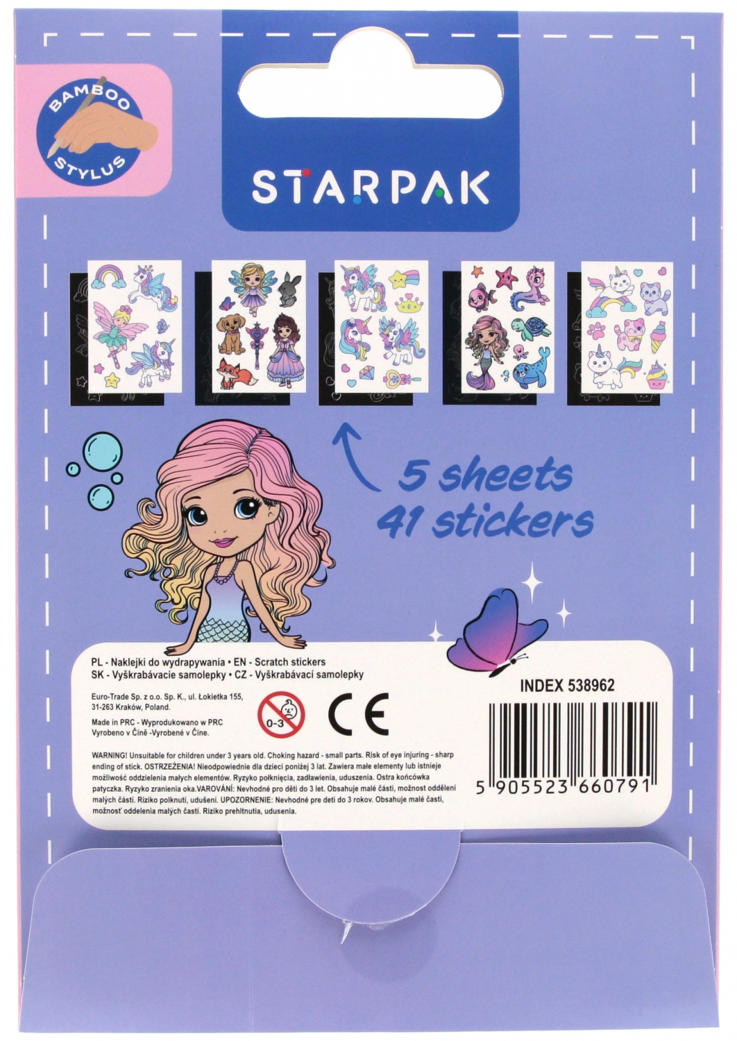 gioco gratta e vinci + accessori ragazza starpak p