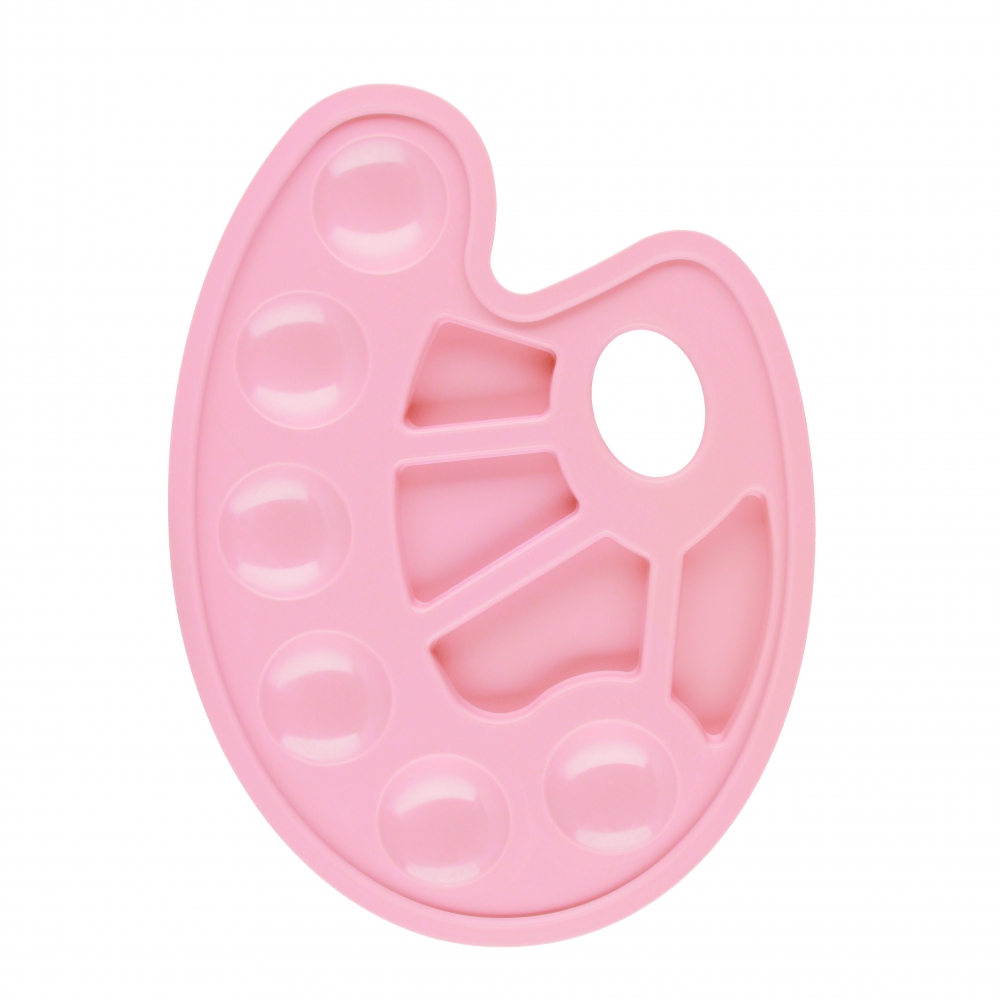 Borsa Starpak ovale in rosa pastello con tavolozza