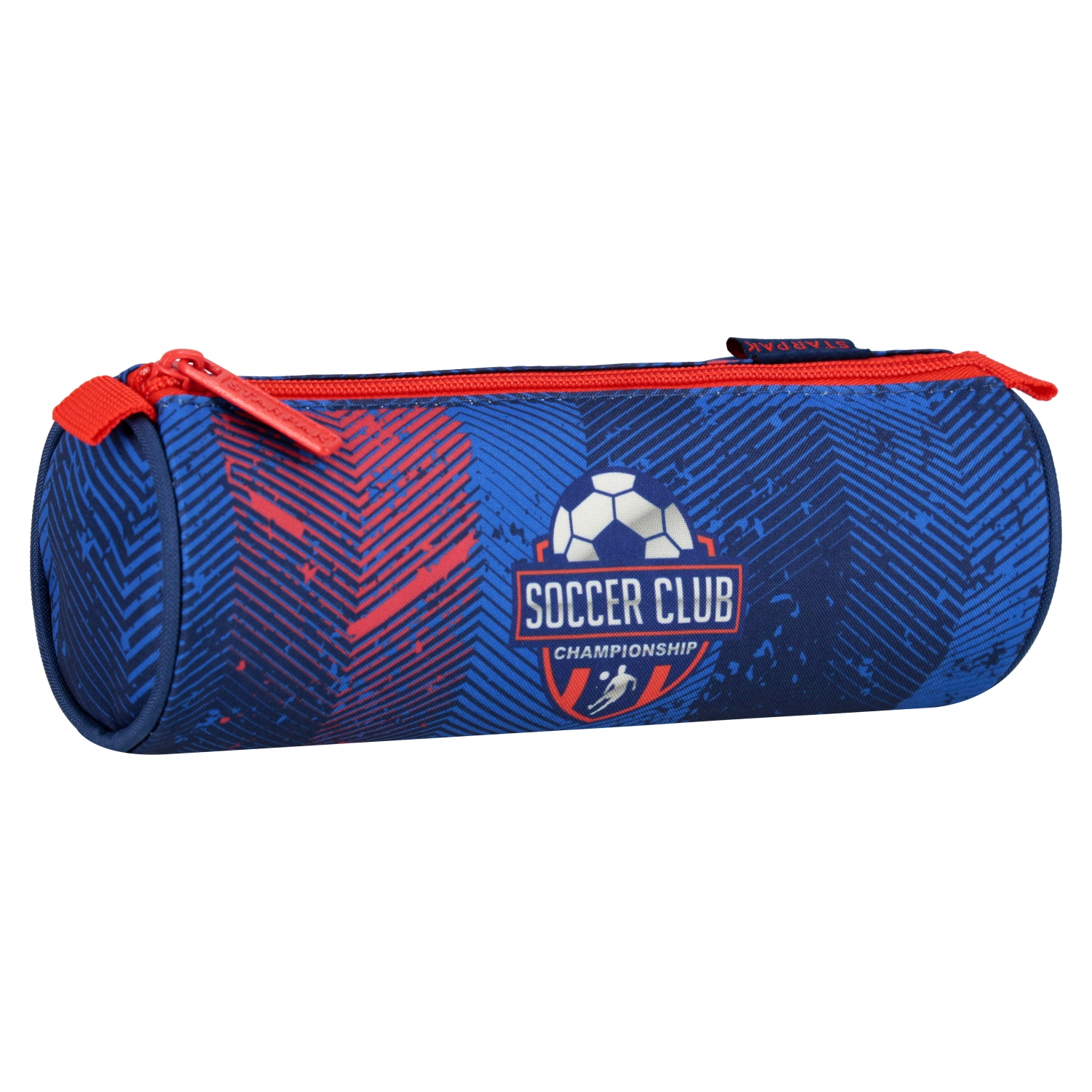 astuccio portapenne tubo 1 cerniera calcio starpak