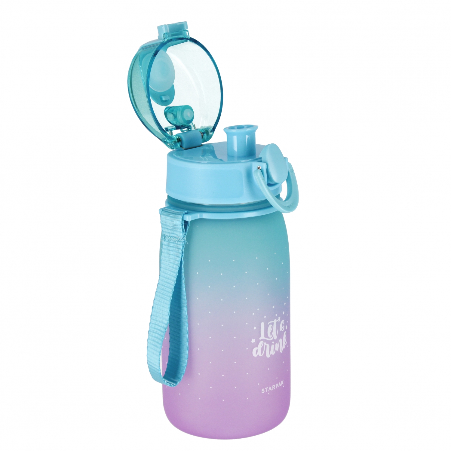 bottiglia da 400 ml sacchetto starpak viola ombret