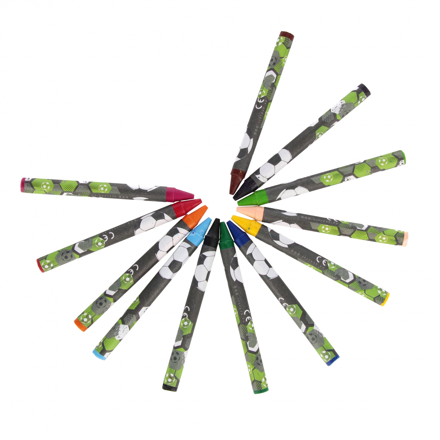 pastelli a cera 12 colori Football starpak pood