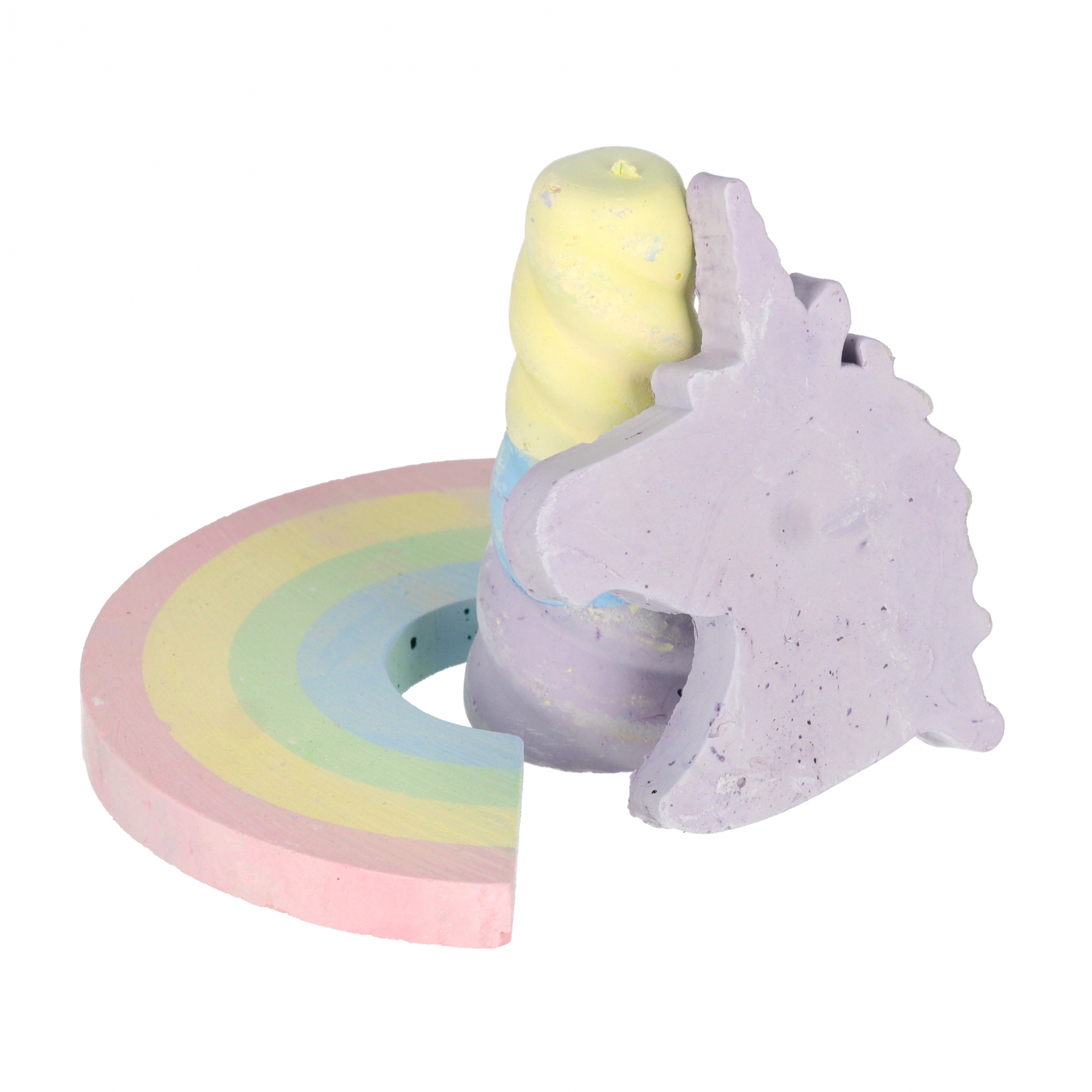 gessetti per marciapiede, 3 pezzi, mix unicorno, b