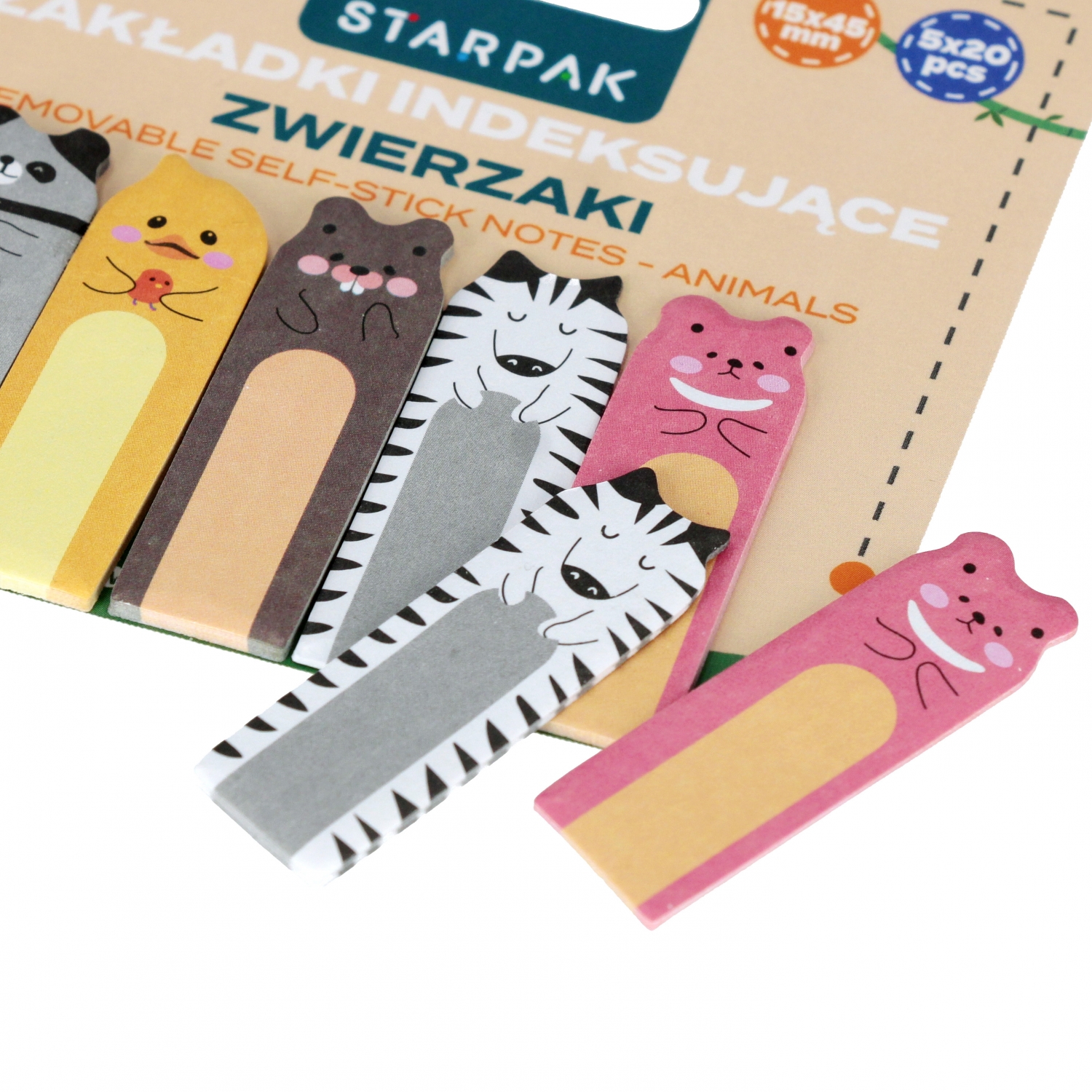 segnalibro ind animale 5x20k mix starpak blister