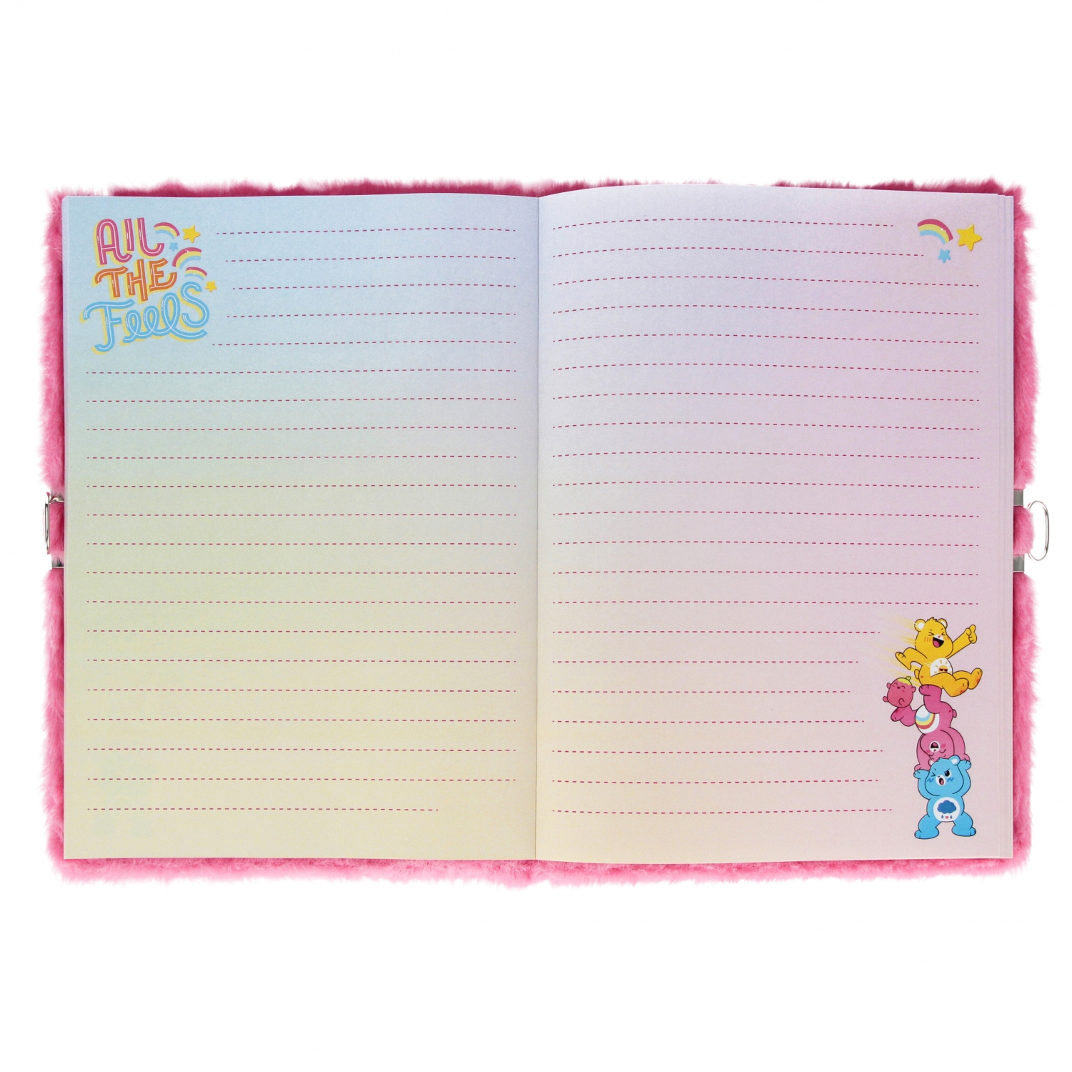 Diario di peluche con chiusura a5/80k orsetti del
