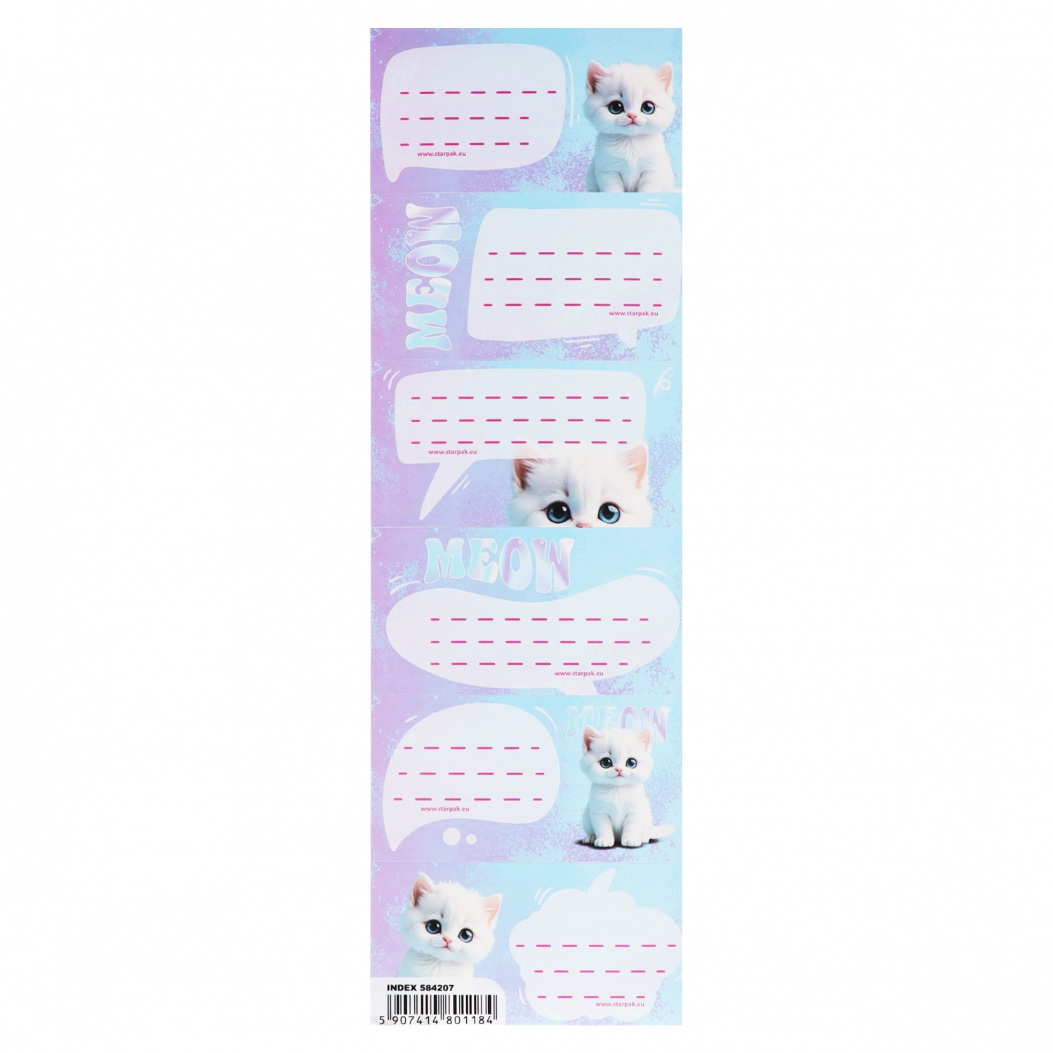 adesivo per notebook gattino carino borsa Starpak