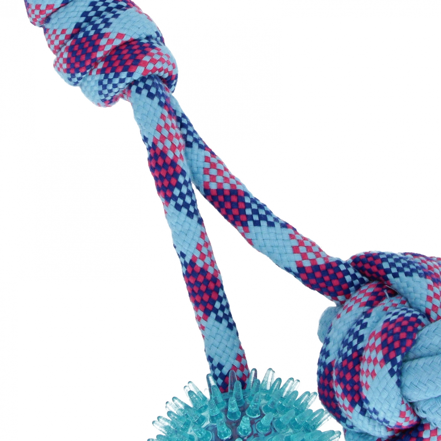 giocattolo per cani, palla da tiro 2p blu 34cm