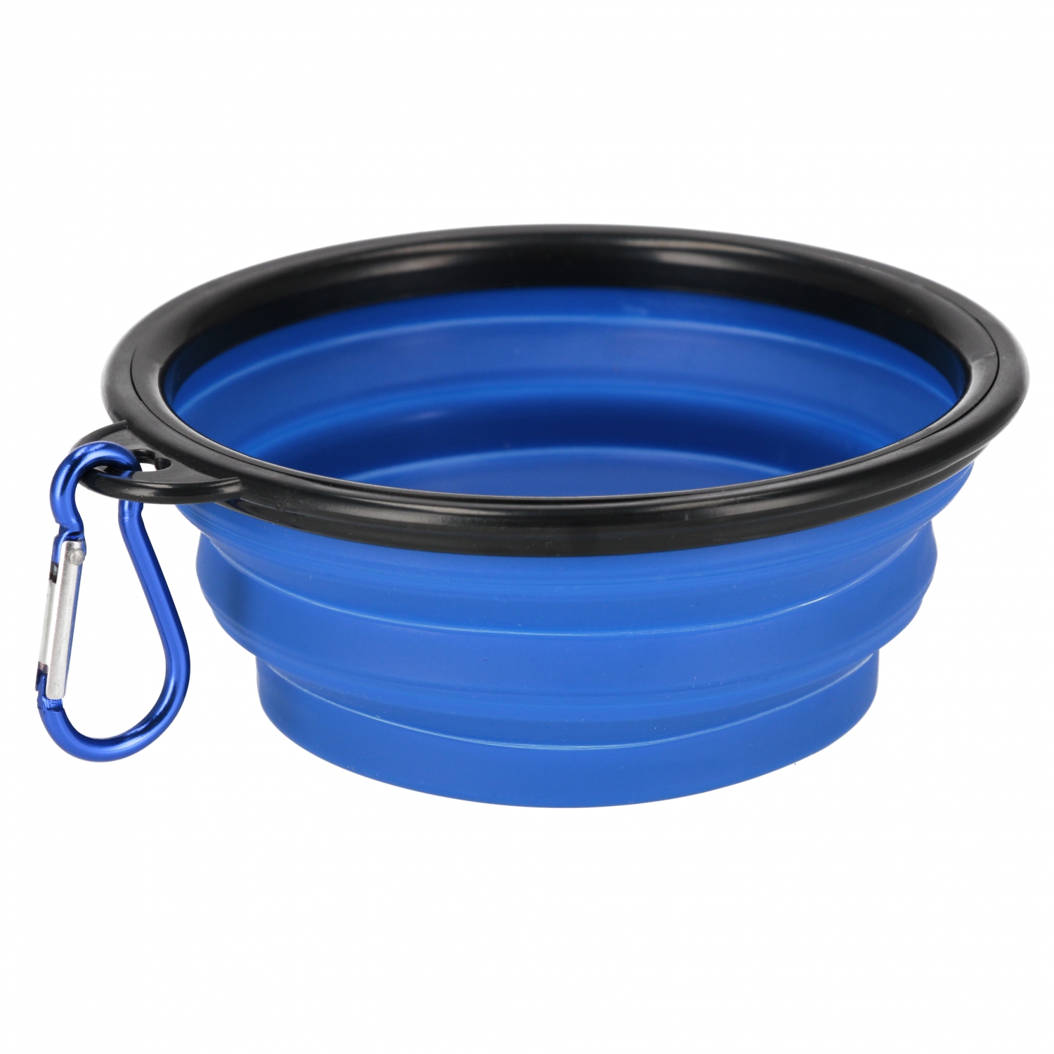 ciotola per animali pieghevole in silicone blu 13c