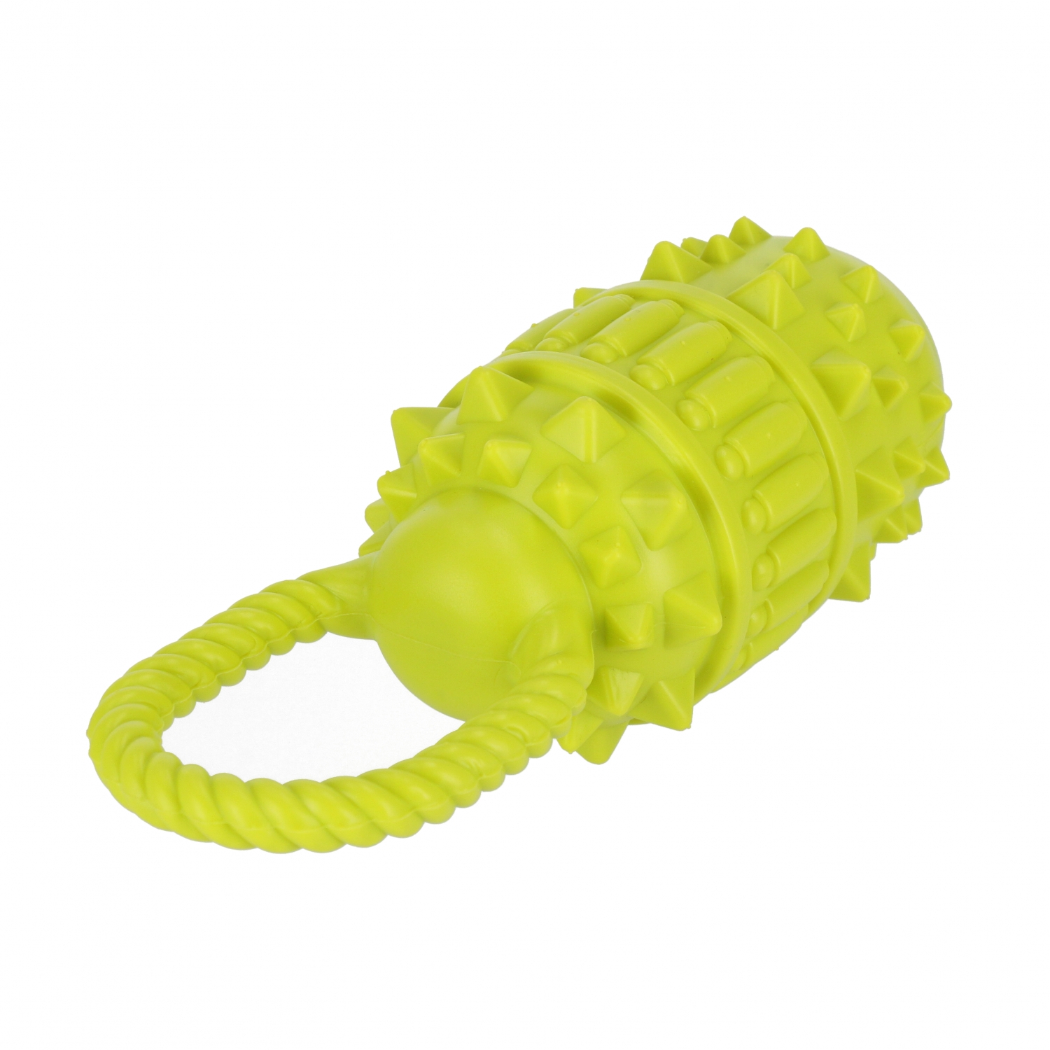 giocattolo per cani a forma di barile con squittio