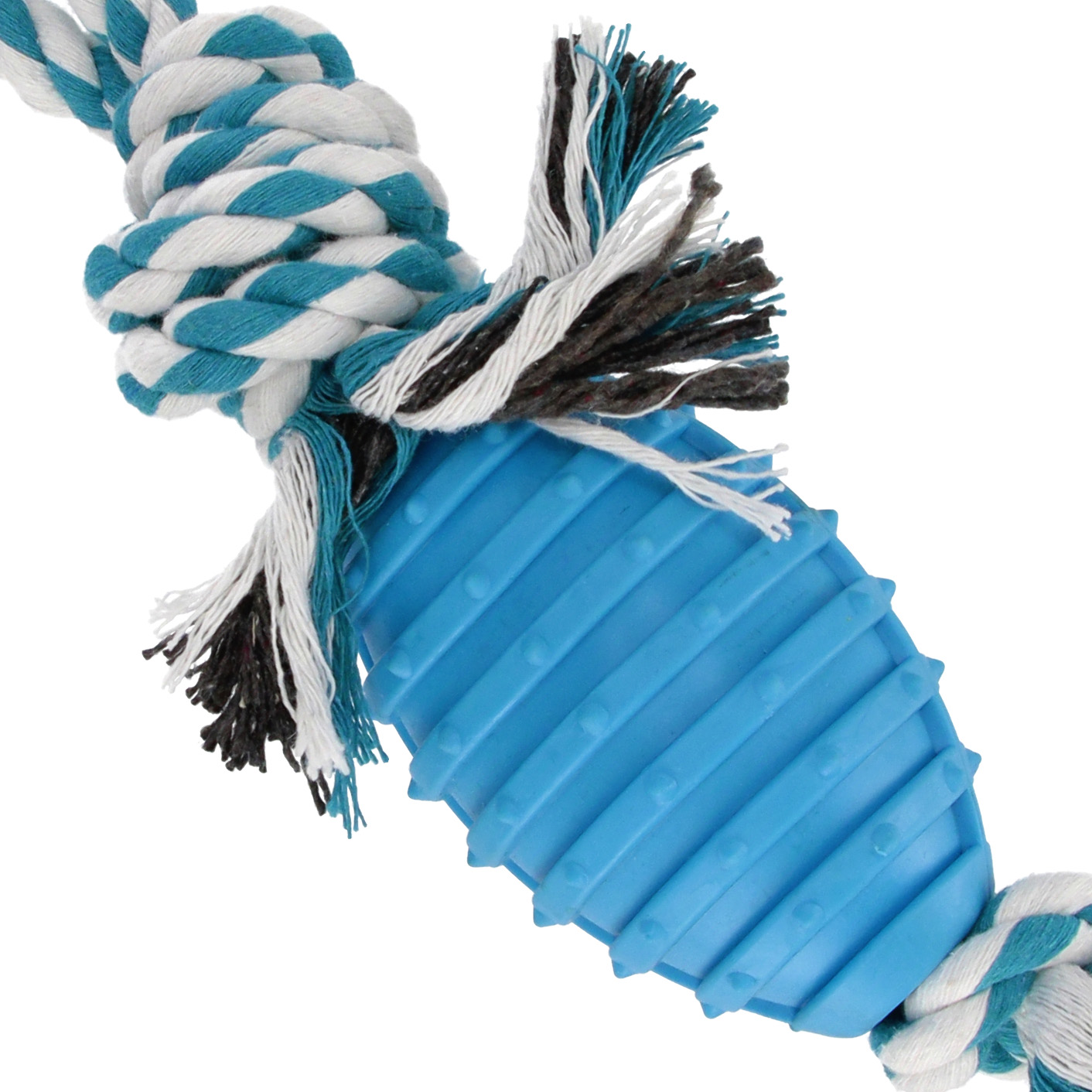 giocattolo per cani, palla da tiro blu da 34 cm, t