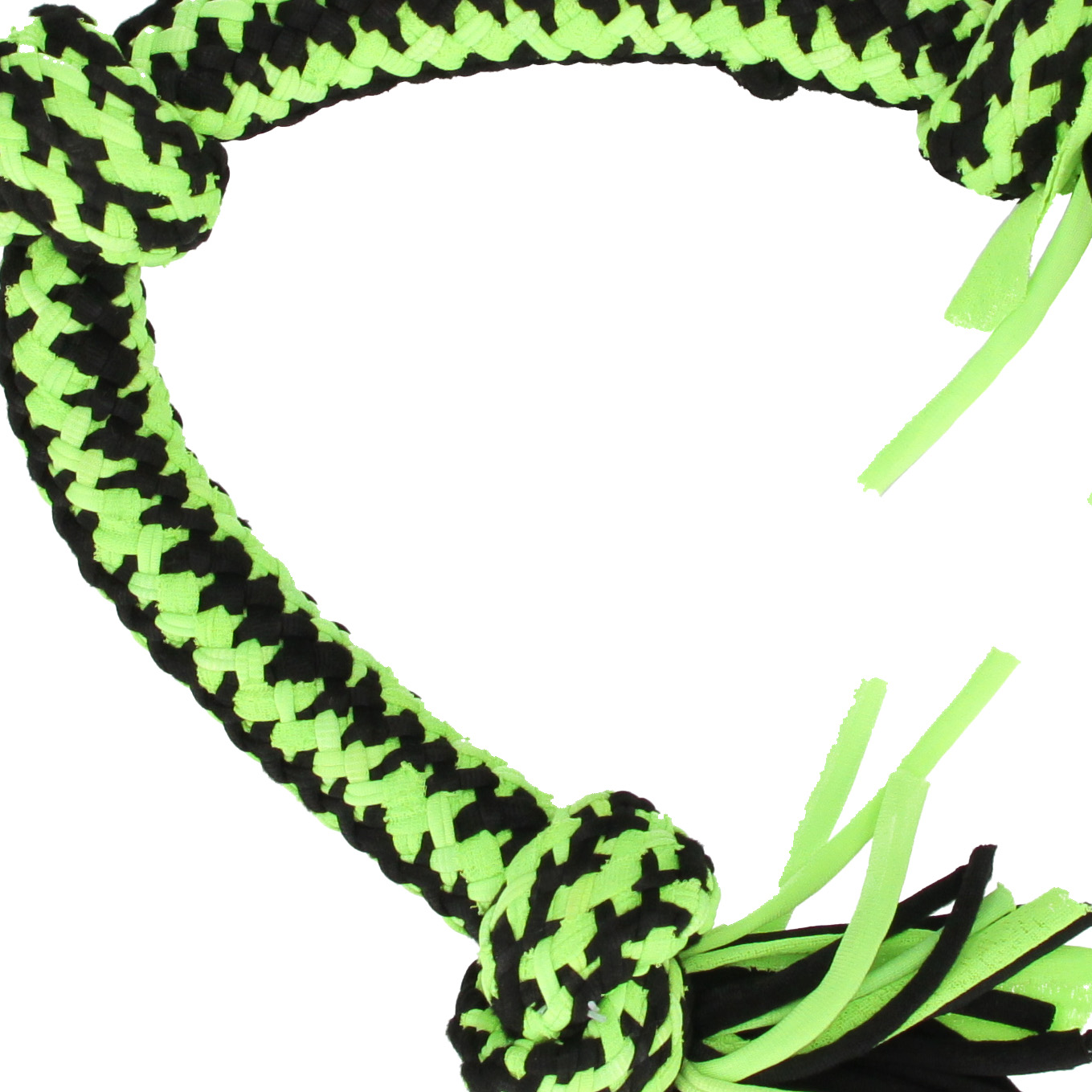giocattolo per cani con nodo da tiro verde 50 cm t